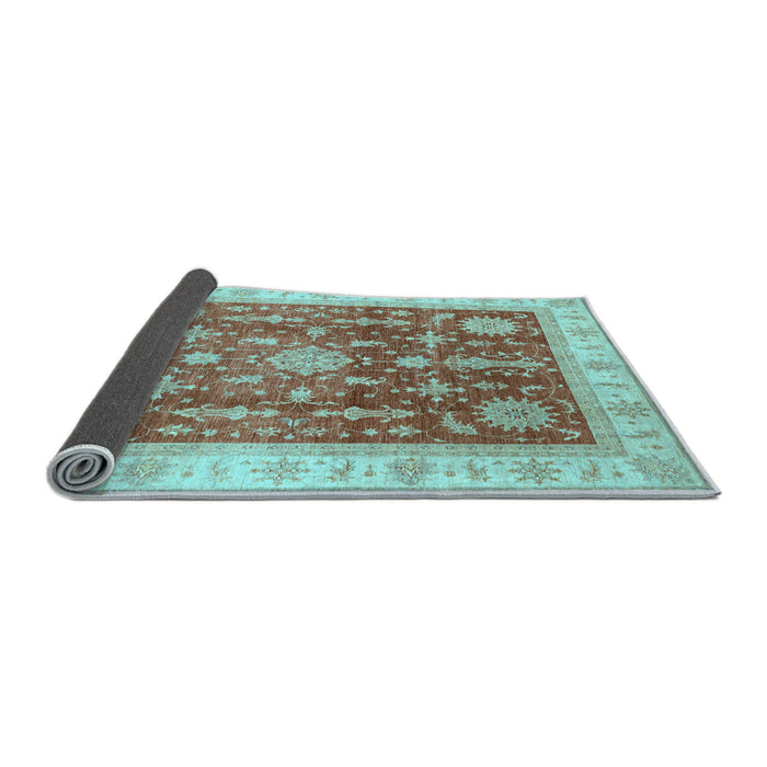 Sideview of Oriental Light Blue Traditional Rug, abs3853lblu