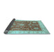 Sideview of Oriental Light Blue Traditional Rug, abs3853lblu