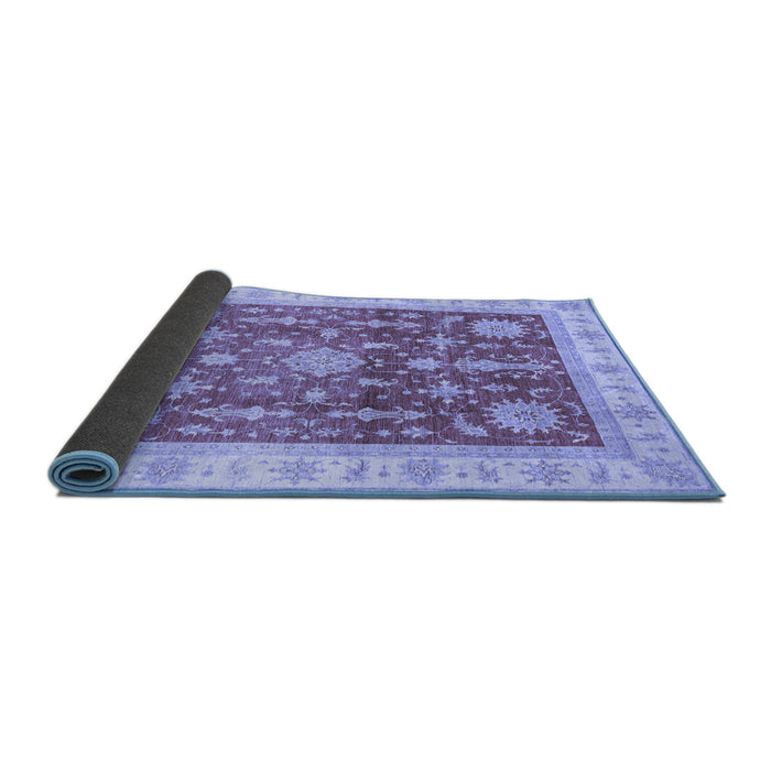 Sideview of Oriental Blue Traditional Rug, abs3853blu