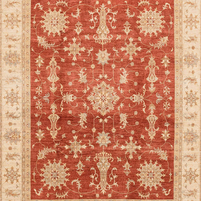 Machine Washable Abstract Orange Red Rug, wshabs3853