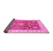 Sideview of Oriental Pink Traditional Rug, abs3853pnk