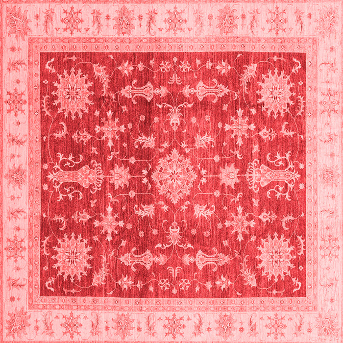 Machine Washable Oriental Red Traditional Rug, wshabs3853red