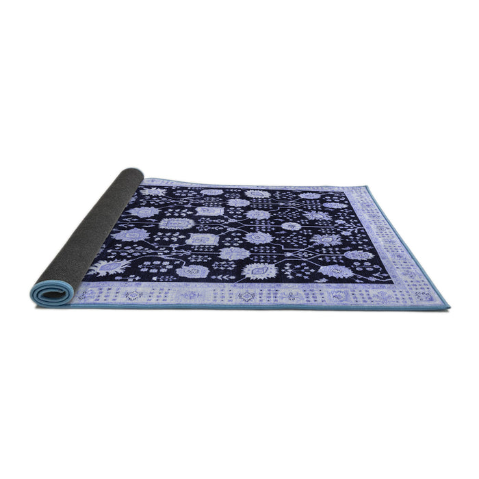 Sideview of Oriental Blue Traditional Rug, abs3854blu