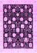 Machine Washable Oriental Purple Traditional Area Rugs, wshabs3854pur