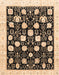 Abstract Bakers Brown Oriental Rug, abs3854