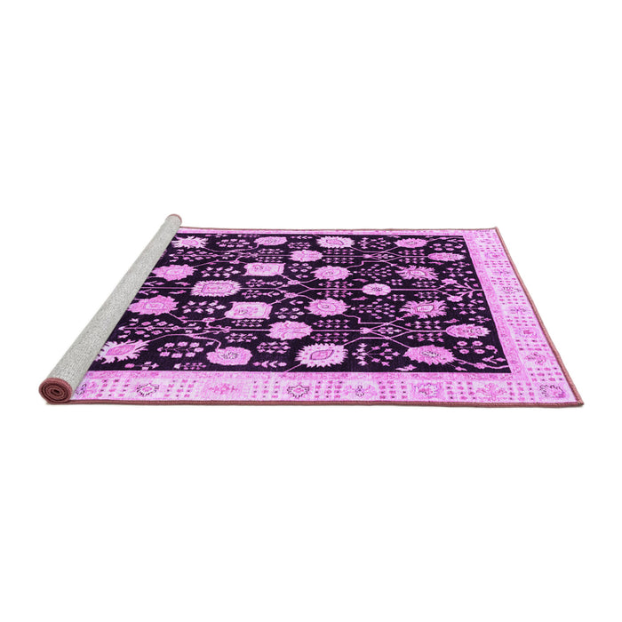 Sideview of Machine Washable Oriental Purple Traditional Area Rugs, wshabs3854pur