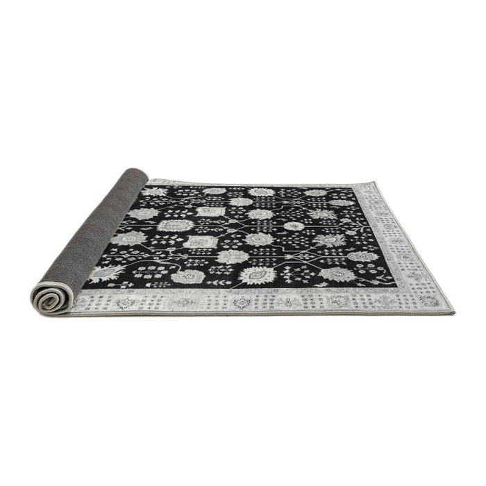 Sideview of Oriental Gray Traditional Rug, abs3854gry