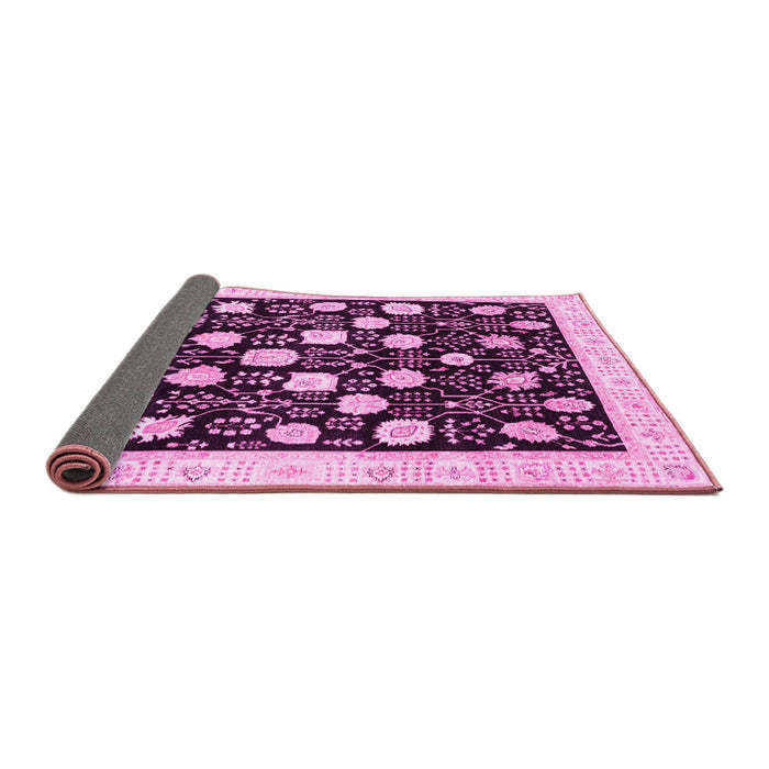 Sideview of Oriental Pink Traditional Rug, abs3854pnk