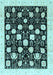 Oriental Light Blue Traditional Rug, abs3854lblu