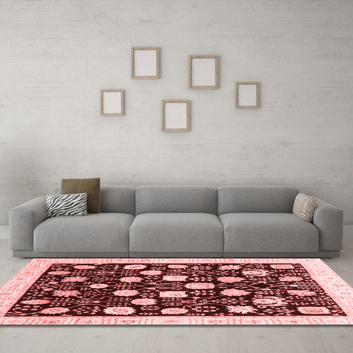 Traditional Red Washable Rugs