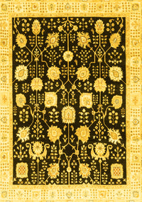 Oriental Yellow Traditional Rug, abs3854yw