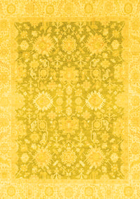 Oriental Yellow Traditional Rug, abs3855yw