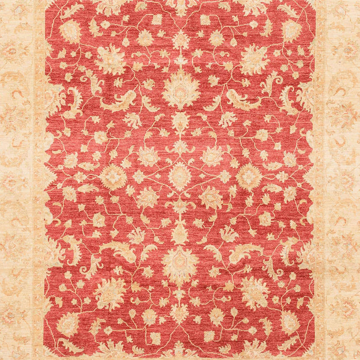 Machine Washable Abstract Bright Orange Rug, wshabs3856