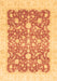 Machine Washable Oriental Brown Traditional Rug, wshabs3856brn