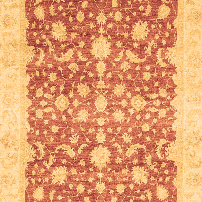 Machine Washable Oriental Brown Traditional Rug, wshabs3856brn