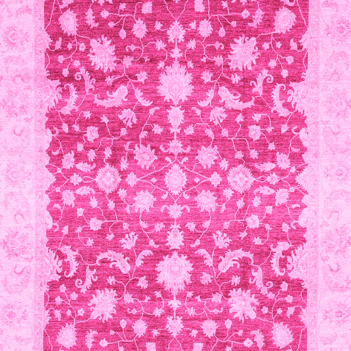 Machine Washable Oriental Pink Traditional Rug, wshabs3856pnk