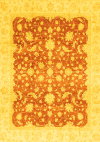 Oriental Yellow Traditional Rug, abs3856yw