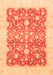 Machine Washable Oriental Orange Traditional Area Rugs, wshabs3856org