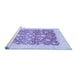 Sideview of Machine Washable Oriental Blue Traditional Rug, wshabs3856blu