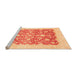 Sideview of Machine Washable Oriental Orange Traditional Area Rugs, wshabs3856org