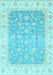 Oriental Light Blue Traditional Rug, abs3857lblu