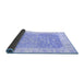 Sideview of Oriental Blue Traditional Rug, abs3857blu