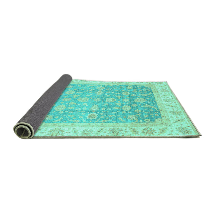 Sideview of Oriental Turquoise Traditional Rug, abs3857turq
