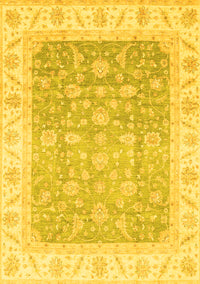 Oriental Yellow Traditional Rug, abs3857yw