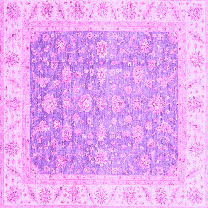 Square Oriental Purple Traditional Rug, abs3857pur