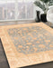 Machine Washable Abstract Brown Sugar Brown Rug in a Family Room, wshabs3858