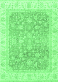 Oriental Emerald Green Traditional Rug, abs3858emgrn