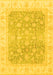 Oriental Yellow Traditional Rug, abs3858yw