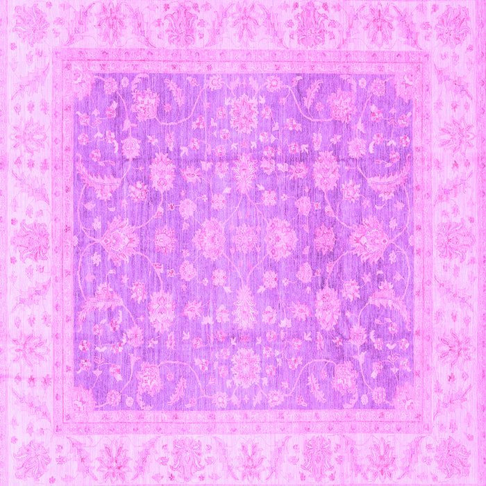Square Oriental Purple Traditional Rug, abs3858pur