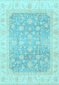 Oriental Light Blue Traditional Rug, abs3858lblu