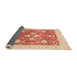 Sideview of Abstract Red Oriental Rug, abs3859