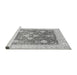 Sideview of Machine Washable Oriental Gray Traditional Rug, wshabs3859gry