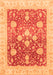 Machine Washable Oriental Orange Traditional Area Rugs, wshabs3859org