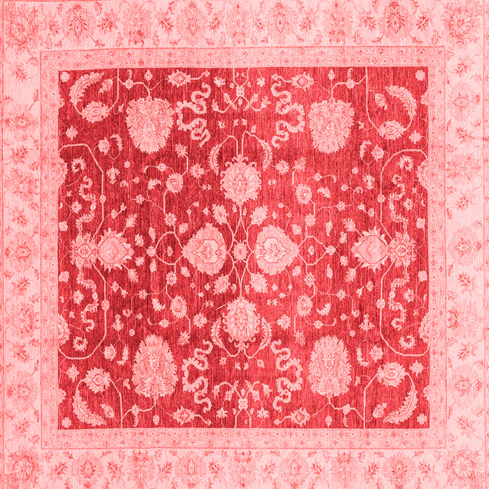 Machine Washable Oriental Red Traditional Rug, wshabs3859red