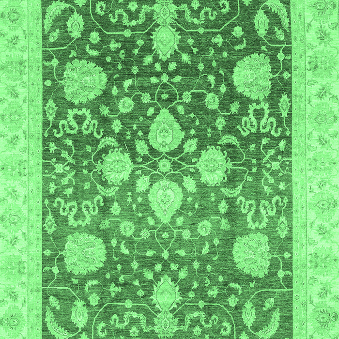 Oriental Emerald Green Traditional Rug, abs3859emgrn