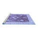 Sideview of Machine Washable Oriental Blue Traditional Rug, wshabs3859blu