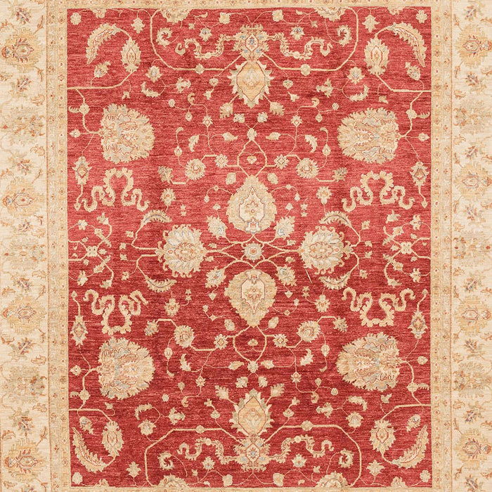 Machine Washable Abstract Fire Red Rug, wshabs3859