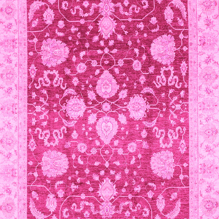 Machine Washable Oriental Pink Traditional Rug, wshabs3859pnk