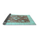 Sideview of Oriental Light Blue Traditional Rug, abs3859lblu