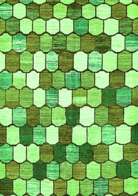 Abstract Green Modern Rug, abs385grn