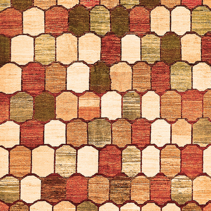 Machine Washable Abstract Orange Modern Area Rugs, wshabs385org