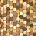 Square Abstract Brown Modern Rug, abs385brn