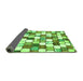 Sideview of Abstract Green Modern Rug, abs385grn