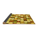 Sideview of Abstract Yellow Modern Rug, abs385yw