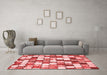 Modern Red Washable Rugs