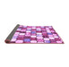 Sideview of Abstract Purple Modern Rug, abs385pur